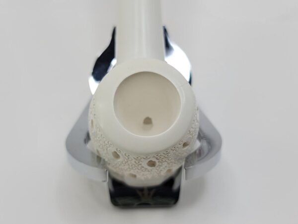 MBSD Meerschaum Block Meerschaum Straight Billiard Lattice Tobacco Pipe, Case [SOLD OUT] - Image 6