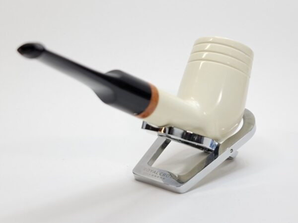 MBSD Meerschaum Deluxe Smooth Lovat Block Meerschaum Tobacco Pipe, 9mm Filter [SOLD OUT] - Image 13