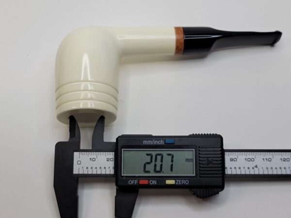 MBSD Meerschaum Deluxe Smooth Lovat Block Meerschaum Tobacco Pipe, 9mm Filter [SOLD OUT] - Image 14