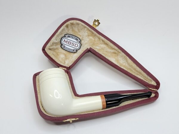 MBSD Meerschaum Deluxe Smooth Lovat Block Meerschaum Tobacco Pipe, 9mm Filter [SOLD OUT] - Image 3