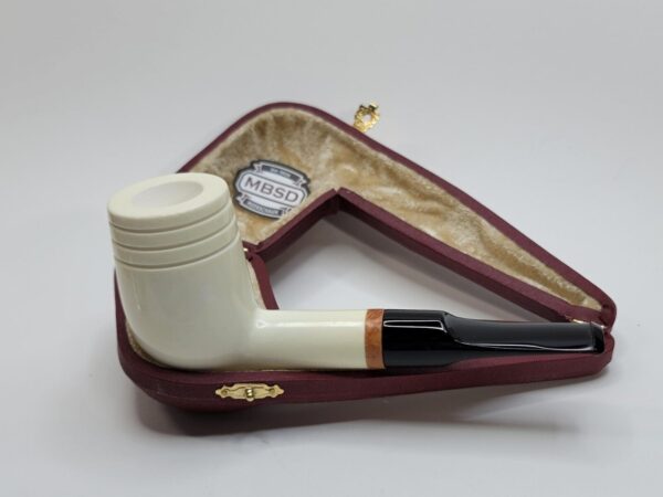 MBSD Meerschaum Deluxe Smooth Lovat Block Meerschaum Tobacco Pipe, 9mm Filter [SOLD OUT] - Image 5
