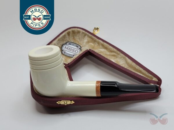 MBSD Meerschaum Deluxe Smooth Lovat Block Meerschaum Tobacco Pipe, 9mm Filter [SOLD OUT]