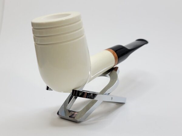 MBSD Meerschaum Deluxe Smooth Lovat Block Meerschaum Tobacco Pipe, 9mm Filter [SOLD OUT] - Image 8