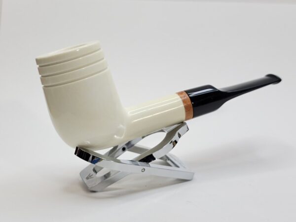 MBSD Meerschaum Deluxe Smooth Lovat Block Meerschaum Tobacco Pipe, 9mm Filter [SOLD OUT] - Image 9