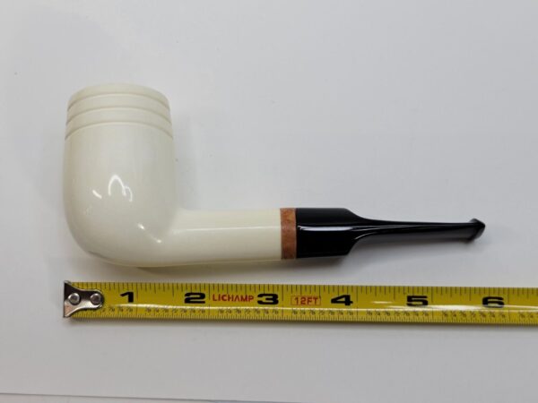 MBSD Meerschaum Deluxe Smooth Lovat Block Meerschaum Tobacco Pipe, 9mm Filter [SOLD OUT] - Image 10