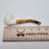 MBSD Meerschaum Lattice Bent Billiard Block Meerschaum Pipe, Case [SOLD OUT] - Image 8