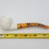 MBSD Meerschaum Small Bent Apple Block Meerschaum Tobacco Pipe, Lattice, Case [SOLD OUT] - Image 11