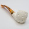 MBSD Meerschaum Small Bent Apple Block Meerschaum Tobacco Pipe, Lattice, Case [SOLD OUT] - Image 12