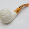 MBSD Meerschaum Small Bent Apple Block Meerschaum Tobacco Pipe, Lattice, Case [SOLD OUT] - Image 13
