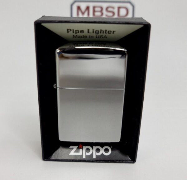 New Zippo, Classic High Polish Chrome Pipe Lighter, Soft Flame Lighter, Zippo [SOLD OUT] - Image 3
