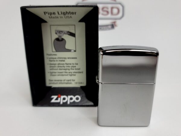 New Zippo, Classic High Polish Chrome Pipe Lighter, Soft Flame Lighter, Zippo [SOLD OUT] - Image 4