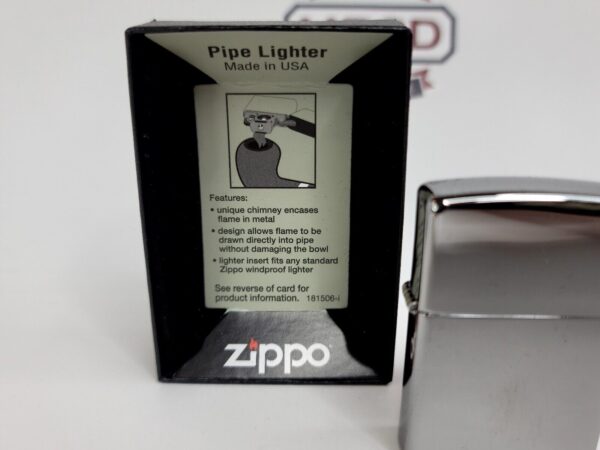 New Zippo, Classic High Polish Chrome Pipe Lighter, Soft Flame Lighter, Zippo [SOLD OUT] - Image 5