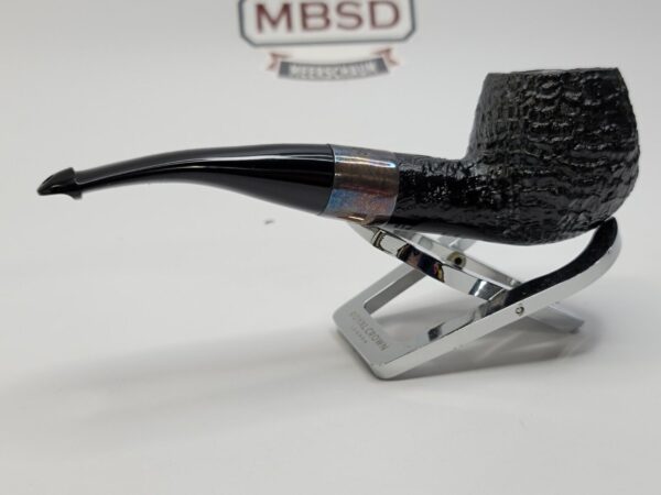 Peterson Deluxe Classic PSB 408 Sandblast Bent Apple Briar Tobacco Pipe, P-Lip [SOLD OUT] - Image 12