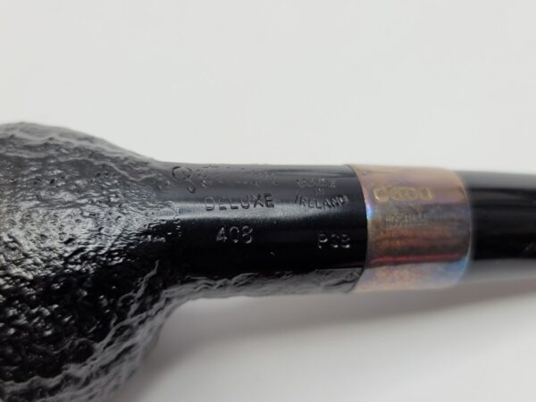 Peterson Deluxe Classic PSB 408 Sandblast Bent Apple Briar Tobacco Pipe, P-Lip [SOLD OUT] - Image 15