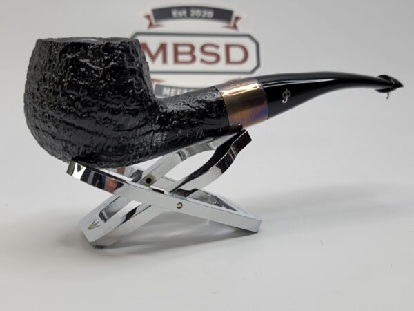 Peterson Deluxe Classic PSB 408 Sandblast Bent Apple Briar Tobacco Pipe, P-Lip [SOLD OUT] - Image 6