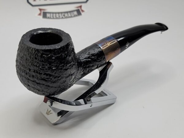 Peterson Deluxe Classic PSB 408 Sandblast Bent Apple Briar Tobacco Pipe, P-Lip [SOLD OUT] - Image 7