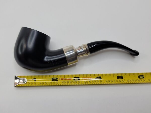 Peterson Ebony Spigot 01 Fishtail Bent Pot Briar Tobacco Smoking Pipe, 925 [SOLD OUT] - Image 11
