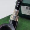 Peterson Ebony Spigot 01 Fishtail Bent Pot Briar Tobacco Smoking Pipe, 925 [SOLD OUT] - Image 4