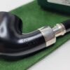 Peterson Ebony Spigot 01 Fishtail Bent Pot Briar Tobacco Smoking Pipe, 925 [SOLD OUT] - Image 5