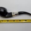 Peterson Ebony Spigot Smooth 80s Briar Tobacco Pipe, Fishtail [SOLD OUT] - Image 19