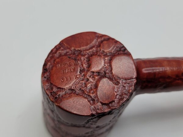 Savinelli Alligator 311 KS Red Poker Sitter Briar Tobacco Pipe, 6mm Filter [SOLD OUT] - Image 13