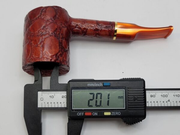 Savinelli Alligator 311 KS Red Poker Sitter Briar Tobacco Pipe, 6mm Filter [SOLD OUT] - Image 16