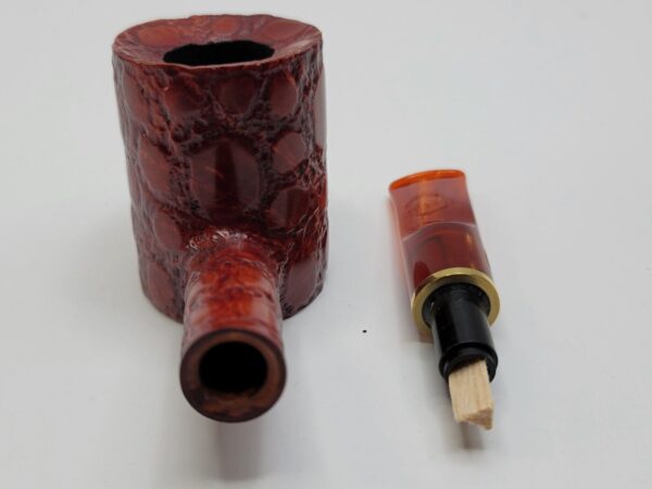 Savinelli Alligator 311 KS Red Poker Sitter Briar Tobacco Pipe, 6mm Filter [SOLD OUT] - Image 17