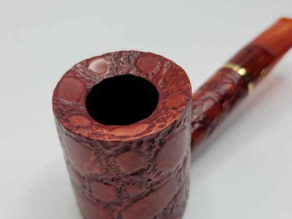 Savinelli Alligator 311 KS Red Poker Sitter Briar Tobacco Pipe, 6mm Filter [SOLD OUT] - Image 5