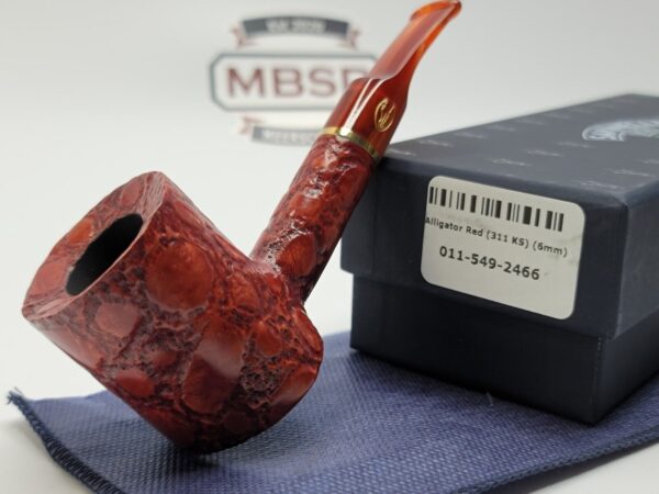 Savinelli Alligator 311 KS Red Poker Sitter Briar Tobacco Pipe, 6mm Filter [SOLD OUT]