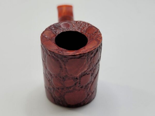 Savinelli Alligator 311 KS Red Poker Sitter Briar Tobacco Pipe, 6mm Filter [SOLD OUT] - Image 9