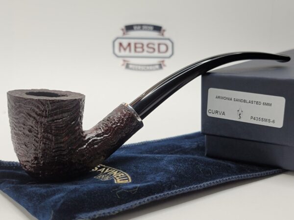 Savinelli Armonia Sandblasted Chruchwarden Dublin Briar Tobacco Pipe, 6mm Filter [SOLD OUT]