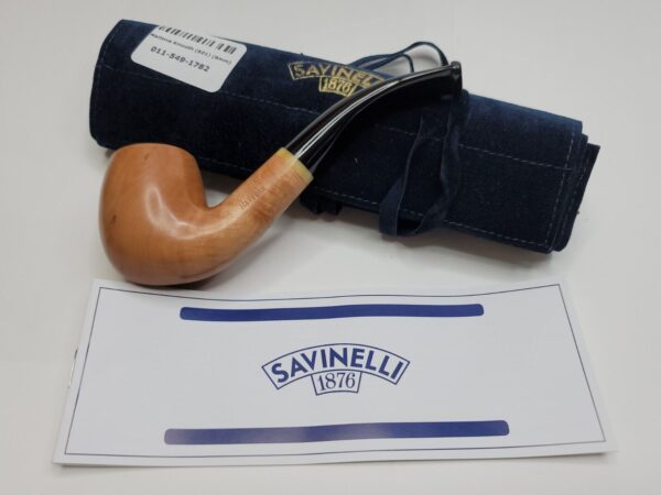 Savinelli Mattone Smooth 601 Bent Billiard Briar Tobacco Pipe, 6mm [SOLD OUT] - Image 7