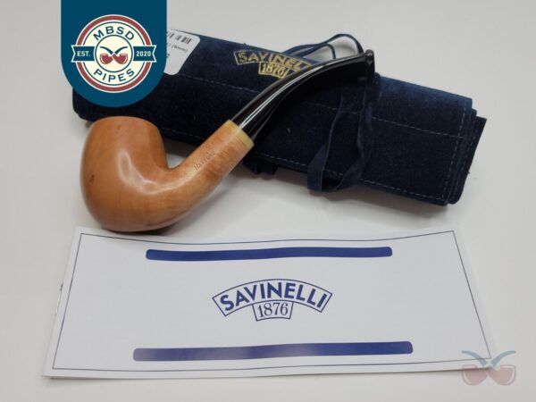 Savinelli Mattone Smooth 601 Bent Billiard Briar Tobacco Pipe, 6mm [SOLD OUT]