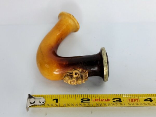 Small Antique Meerschaum Meerschaum Pipe, W/ Family Crest Carving, No Stem [SOLD OUT] - Image 12