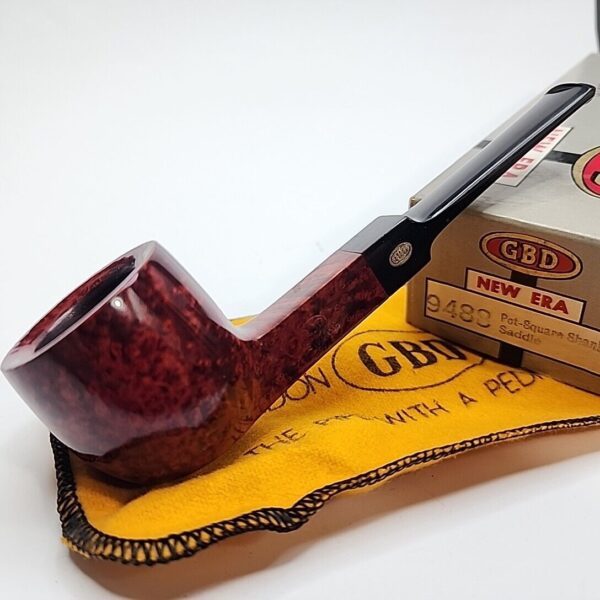 Unsmoked GBD New Era 9488 Pot Square Shank Saddle Briar Tobacco Pipe [SOLD OUT]