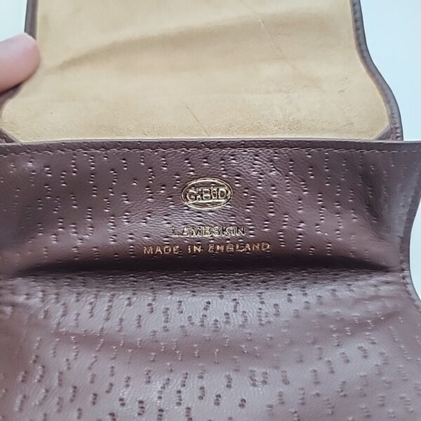 Vintage GBD Brown Lambskin Tobacco Pouch, With Box, Never Used, NOS [SOLD OUT] - Image 5