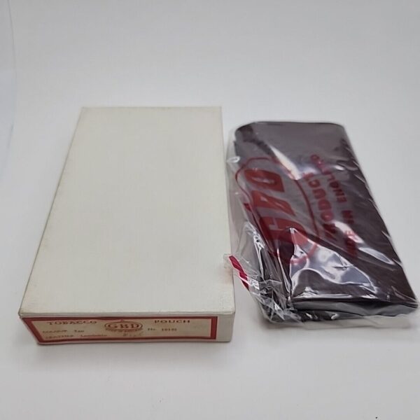 Vintage GBD Brown Lambskin Tobacco Pouch, With Box, Never Used, NOS [SOLD OUT]