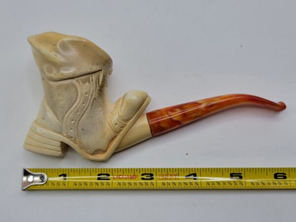 Vintage Ismet Bekler CAO Block Meerschaum Tobacco Smoking Pipe, Boot [SOLD OUT] - Image 10