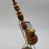 Vintage Long Wooden Tobacco Smoking Pipe, Brass Inserts, Unsmoked [SOLD OUT] - Image 4