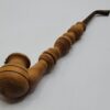 Vintage Long Wooden Tobacco Smoking Pipe, Brass Inserts, Unsmoked [SOLD OUT] - Image 8