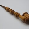 Vintage Long Wooden Tobacco Smoking Pipe, Brass Inserts, Unsmoked [SOLD OUT] - Image 9