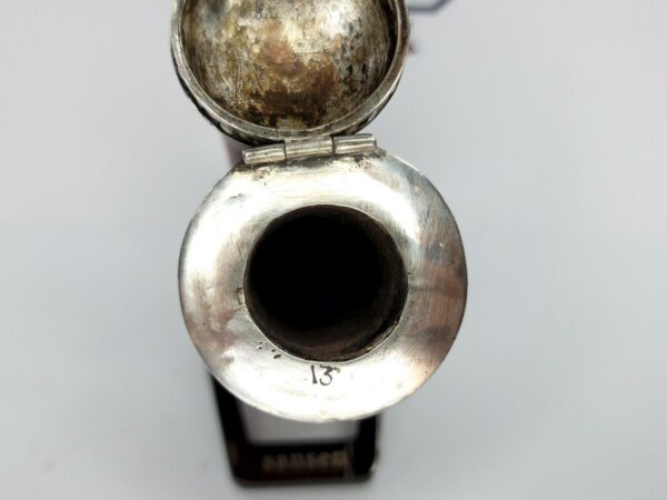 1800s Antique Austrian Meerschaum Pipe, Double Mounted Silver, 13 Hallmark [SOLD OUT] - Image 7