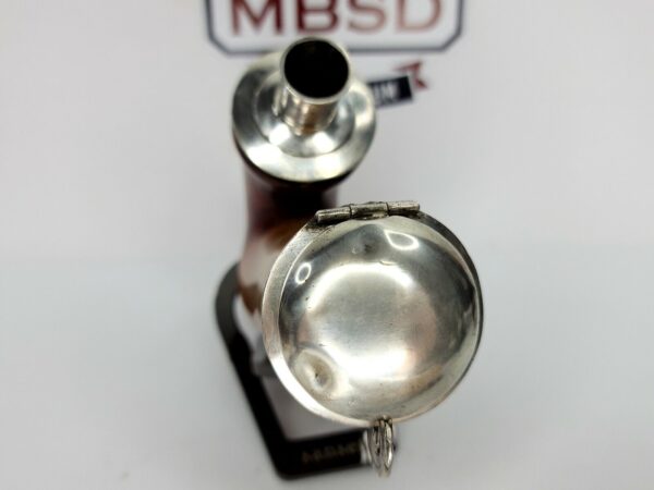 1800s Antique Austrian Meerschaum Pipe, Double Mounted Silver, 13 Hallmark [SOLD OUT] - Image 8