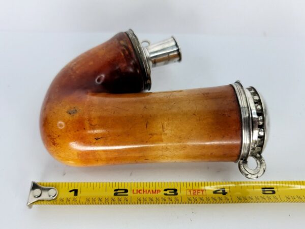 1800s Antique Austrian Meerschaum Pipe, Double Mounted Silver, 13 Hallmark [SOLD OUT] - Image 10
