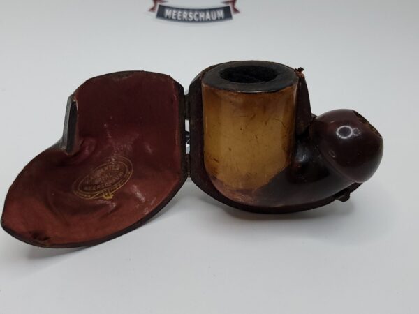 Antique Block Meerschaum Stummel Tobacco Smoking Pipe, With Original Case [SOLD OUT] - Image 4
