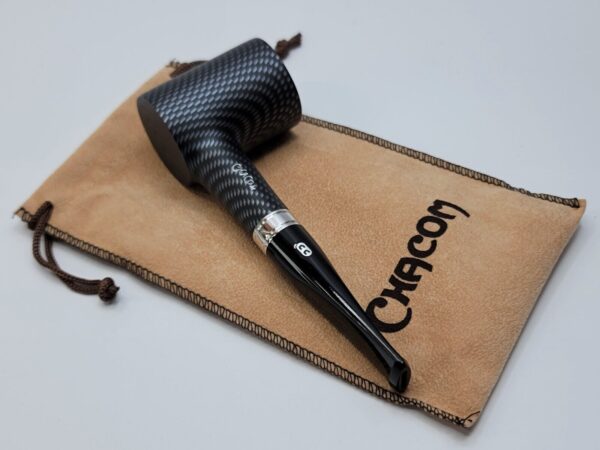 Chacom Carbone 155 Poker Sitter Briar Tobacco Smoking Pipe, France [SOLD OUT] - Image 4