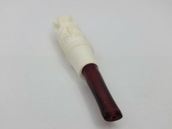 LARGE HAND CARVED MEERSCHAUM CIGARETTE HOLDER / ONE HITTER - Great Gift [SOLD OUT] - Image 6