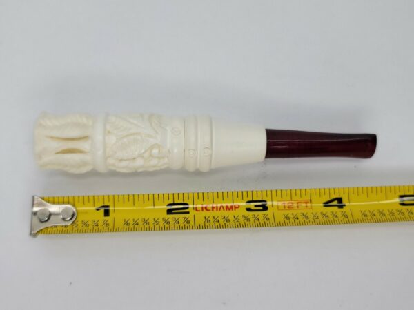 LARGE HAND CARVED MEERSCHAUM CIGARETTE HOLDER / ONE HITTER - Great Gift [SOLD OUT] - Image 9
