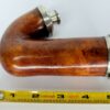 Large 1800s Antique Meerschaum Tobacco Pipe Bowl, Double Mounted Silver Kalmasch - Image 8