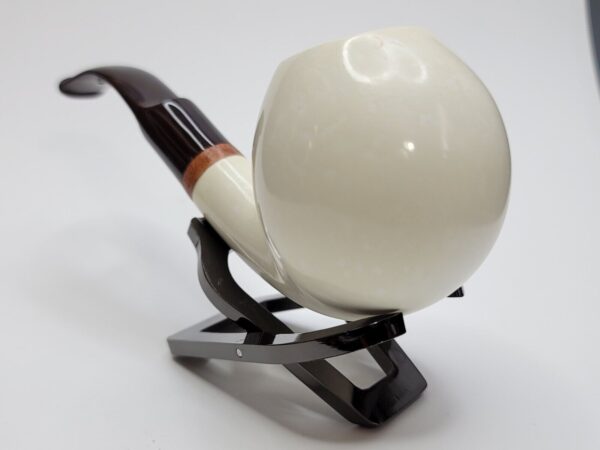 MBSD Meerschaum Bent Ball Block Meerschaum Tobacco Pipe, Clincher, 9mm Filter [SOLD OUT] - Image 11